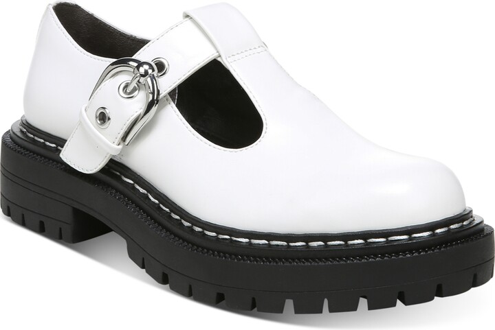 Lug Sole Mary Janes in optic white | Proenza Schouler | Hello kitty shoes, Mary janes, Lug sole