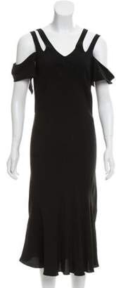 Marni Sleeveless Midi Dress Black Sleeveless Midi Dress