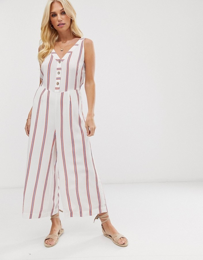 Vero moda striped jumpsuit Clearance