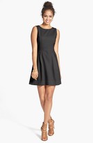 Thumbnail for your product : Frenchi Textured Cotton Fit & Flare Dress (Juniors)
