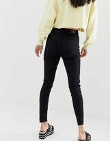 Thumbnail for your product : Bershka super high waist jean in black