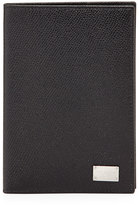 Thumbnail for your product : Dolce & Gabbana Pebbled Leather Passport Case, Black