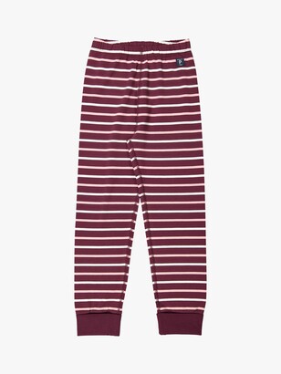 Polarn O. Pyret Kids' GOTS Organic Cotton Stripe Pyjamas