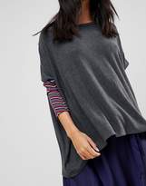 Thumbnail for your product : Traffic People Slouchy Jumper With Embroidered Detail