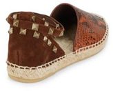 Thumbnail for your product : Ash Zania Stud Accented Leather Espadrille Sandals