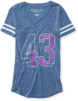 Thumbnail for your product : Aeropostale 43 Stripe V-Neck Graphic T