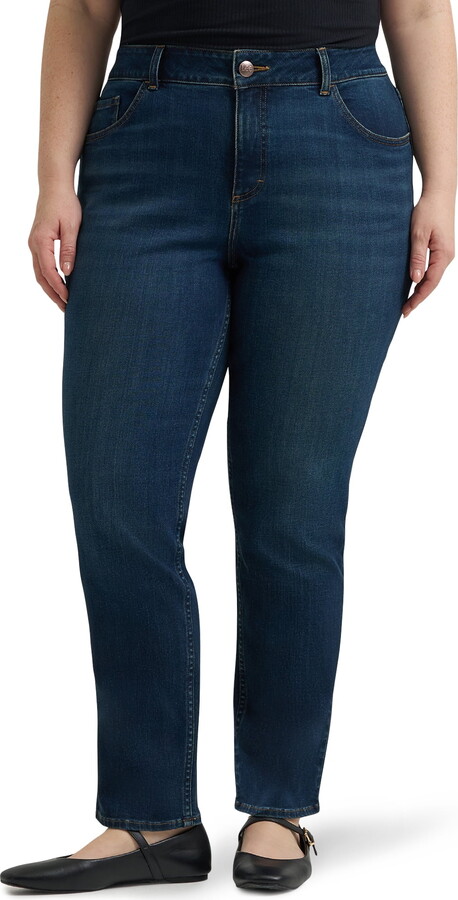 Lee Women’s Plus Midrise Relaxed Fit Straight Leg Jean, Sizes 16-26