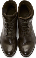 Thumbnail for your product : Officine Creative Green Leather Ignis Ankle Boots