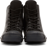 Thumbnail for your product : Y-3 Black Nipht High-Top Wedge Sneakers