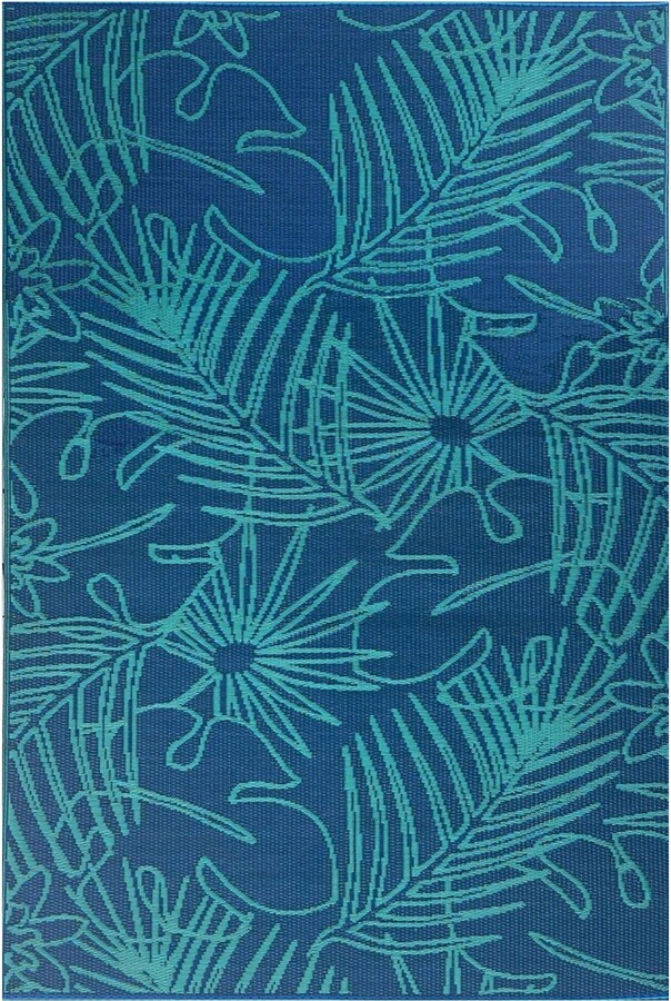 Mad Mats Palm Leaf Deep Turquoise