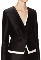 Thumbnail for your product : Carolina Herrera Cotton Silk Cropped Jacket