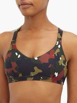 Thumbnail for your product : The Upside Jungle Sophie Camoflague-print Sports Bra - Womens - Camouflage