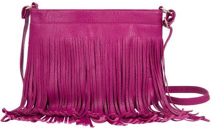 SumacLife Women’s Over the Shoulder Fringe Fashion Hand Bag Purse