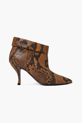 how to style snake print booties