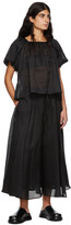 Thumbnail for your product : Missing You Already Black Linen Balloon Sleeve Blouse