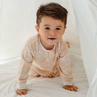 Nest Designs Bamboo Long Sleeve Sleep Suit 0.6 TOG - Pomegranate Small