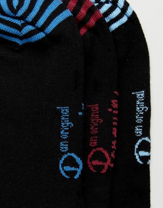 Original Penguin 3 Pack Black Socks