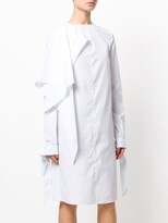 Thumbnail for your product : Calvin Klein Asymmetric Striped Dress