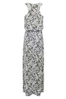 Thumbnail for your product : Select Fashion Fashion Womens Grey Paisley Print Blouson Maxi Drs - size 6