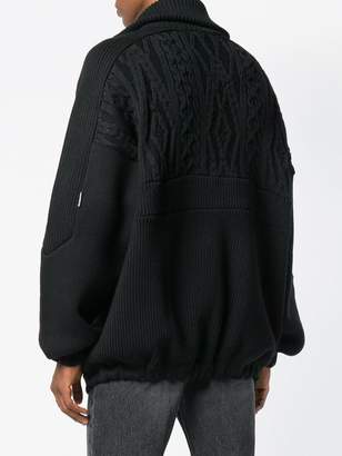 Balenciaga mixed knit jumper