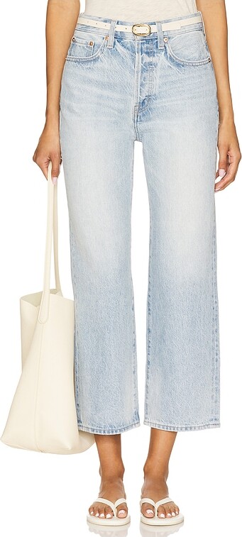Pistola Denim Cassie High Rise Crop Straight