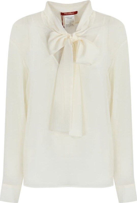 Studio Max Mara Georgette Long-Sleeved Shirt