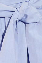 Thumbnail for your product : Sea Cotton-poplin Midi Dress - Light blue