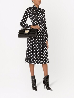 Dolce & Gabbana Polka-Dot Mid-Length Dress