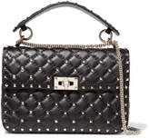 Thumbnail for your product : Valentino Garavani The Rockstud Spike Medium Quilted Leather Shoulder Bag