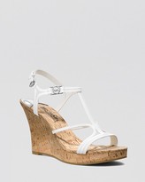Thumbnail for your product : MICHAEL Michael Kors Open Toe Platform Wedge Sandals - Cicely