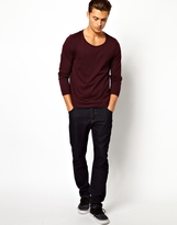 Thumbnail for your product : ASOS Long Sleeve T-Shirt With Bound Scoop Neck