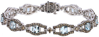 LeVian 14K 7.65 Ct. Tw. Diamond & Aquamarine Bracelet