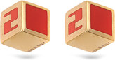 Thumbnail for your product : Fendi Cube earrings Poppy gold