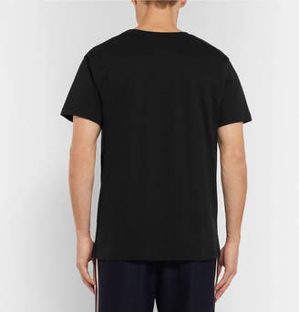Gucci Printed Cotton-jersey T-shirt - Black
