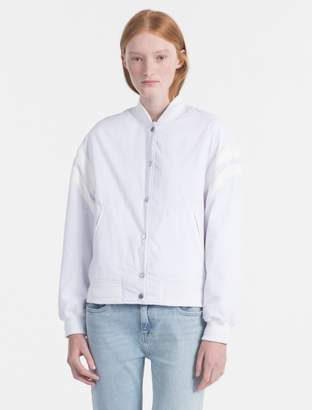 Calvin Klein varsity bomber jacket - ShopStyle