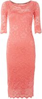 Thumbnail for your product : House of Fraser Jolie Moi 3/4 sleeve lace midi dress