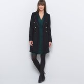 Thumbnail for your product : Laura Clement Mid-Length Wool Mix Military-Style Coat