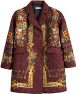 Thumbnail for your product : Dolce & Gabbana Printed brocade coat with a silken lining