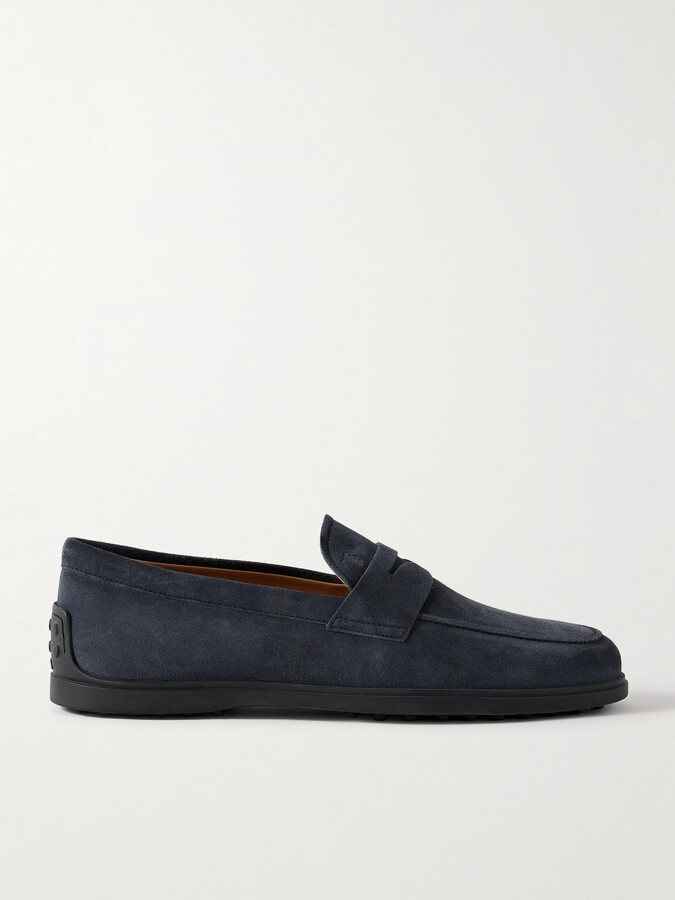 Tod's Suede Penny Loafers