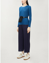 Thumbnail for your product : Pleats Please Issey Miyake Scoop-neck woven pleated top