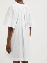 Thumbnail for your product : Three Graces London Prudence Cotton-cheesecloth Dress - White