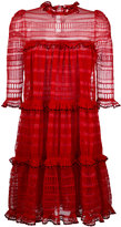 Alexander McQueen - mini-robe volantée - women - Soie/coton/Polyamide/Viscose - M