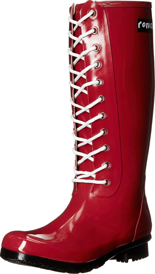 rain boots lace up