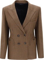 'Charmer Virago' double-breasted blazer in houndstooth