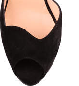 Thumbnail for your product : Christian Louboutin Aketata 120 black suede platform sandal