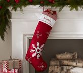 Thumbnail for your product : Pottery Barn Kids Snowflakes Long Quilted Stocking
