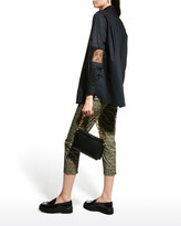Thumbnail for your product : Piazza Sempione Audrey Micro-Floral Print Cropped Trousers