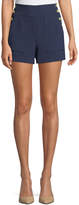 Thumbnail for your product : Alice + Olivia Donald High-Waist Side-Button Woven Shorts