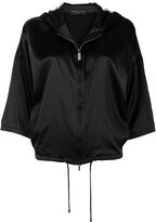 Thumbnail for your product : Fabiana Filippi Zip-Up Hooded Jacket