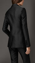 Thumbnail for your product : Burberry Tailored Silk Blend Jacquard Jacket